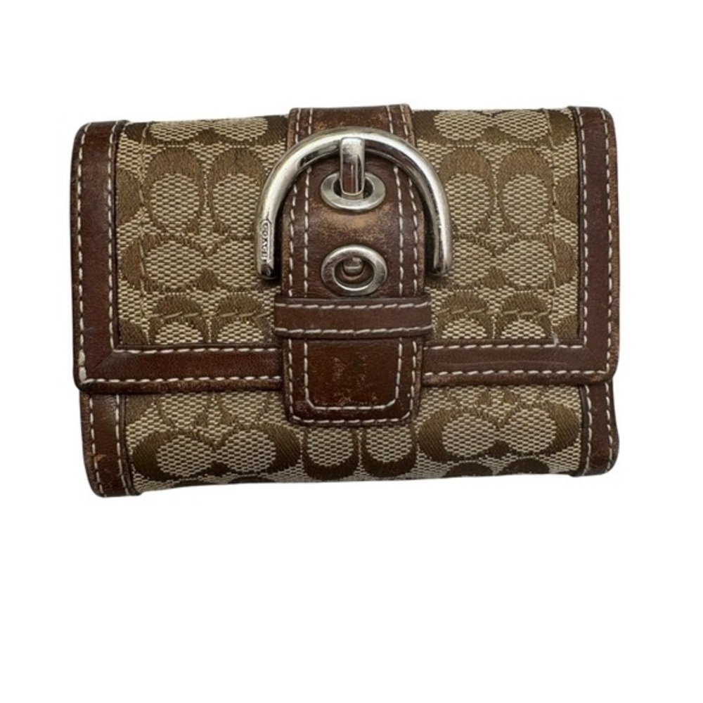 Coach vintage y2k Signature Brown mini soho Buckle Wallet